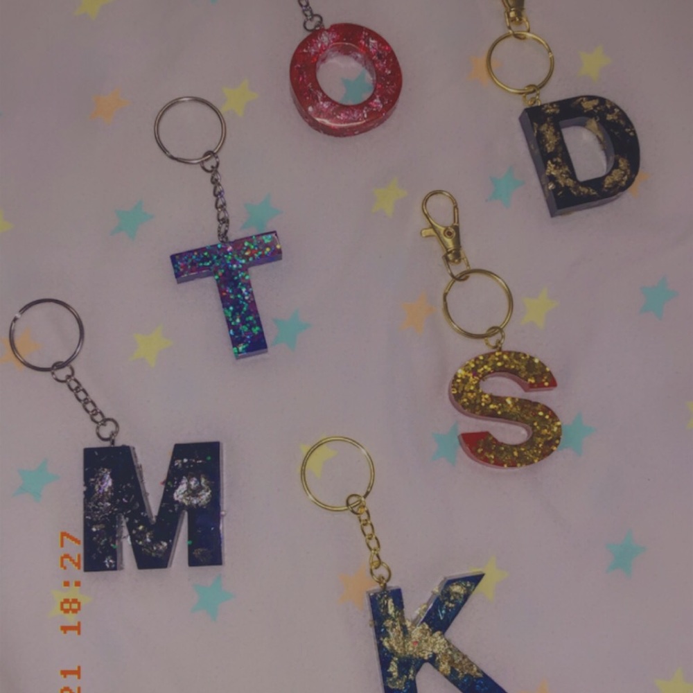 Personalized letter Keychains